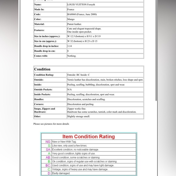 Louis Vuitton Yellow Satchel Bag - Picture 15 of 15